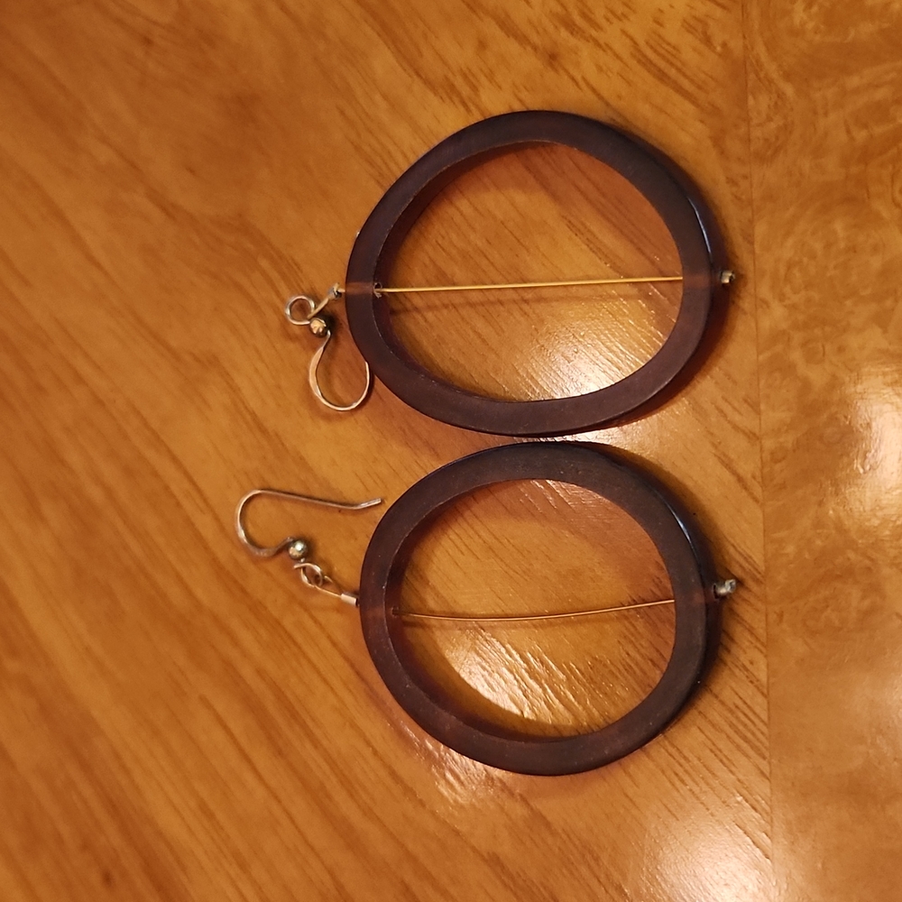 Gold/Brown Earrings, GUC